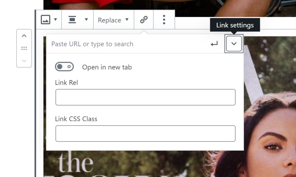 WordPress Link Targets